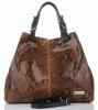 Kožené kabelka shopper bag Vittoria Gotti zrzavá V898GPIT
